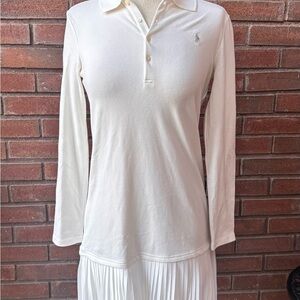 Ralph Lauren Cream Fitted Polo Dress